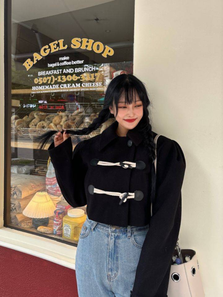 MARS韓國直郵女裝新品推薦人氣24秋冬真品時尚熱賣短款大衣mars短款大衣