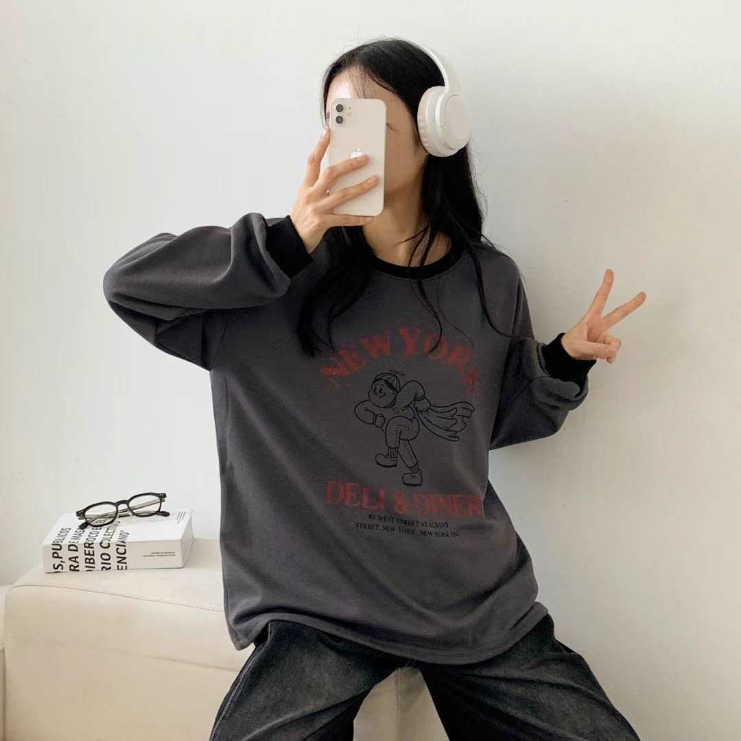 SANDWICH直郵韓國代購女裝新品推薦休閑職業熱賣時尚長袖T恤SANDWICH長袖T恤
