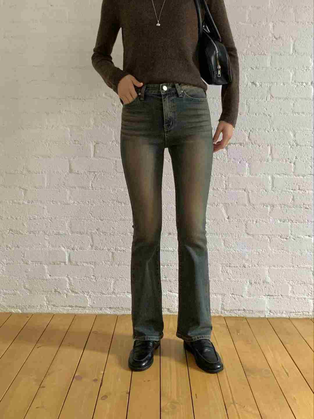 MISSJEAN韓國直郵東大門實拍女裝新品人氣真品推薦24秋冬牛仔褲MISSJEAN牛仔褲