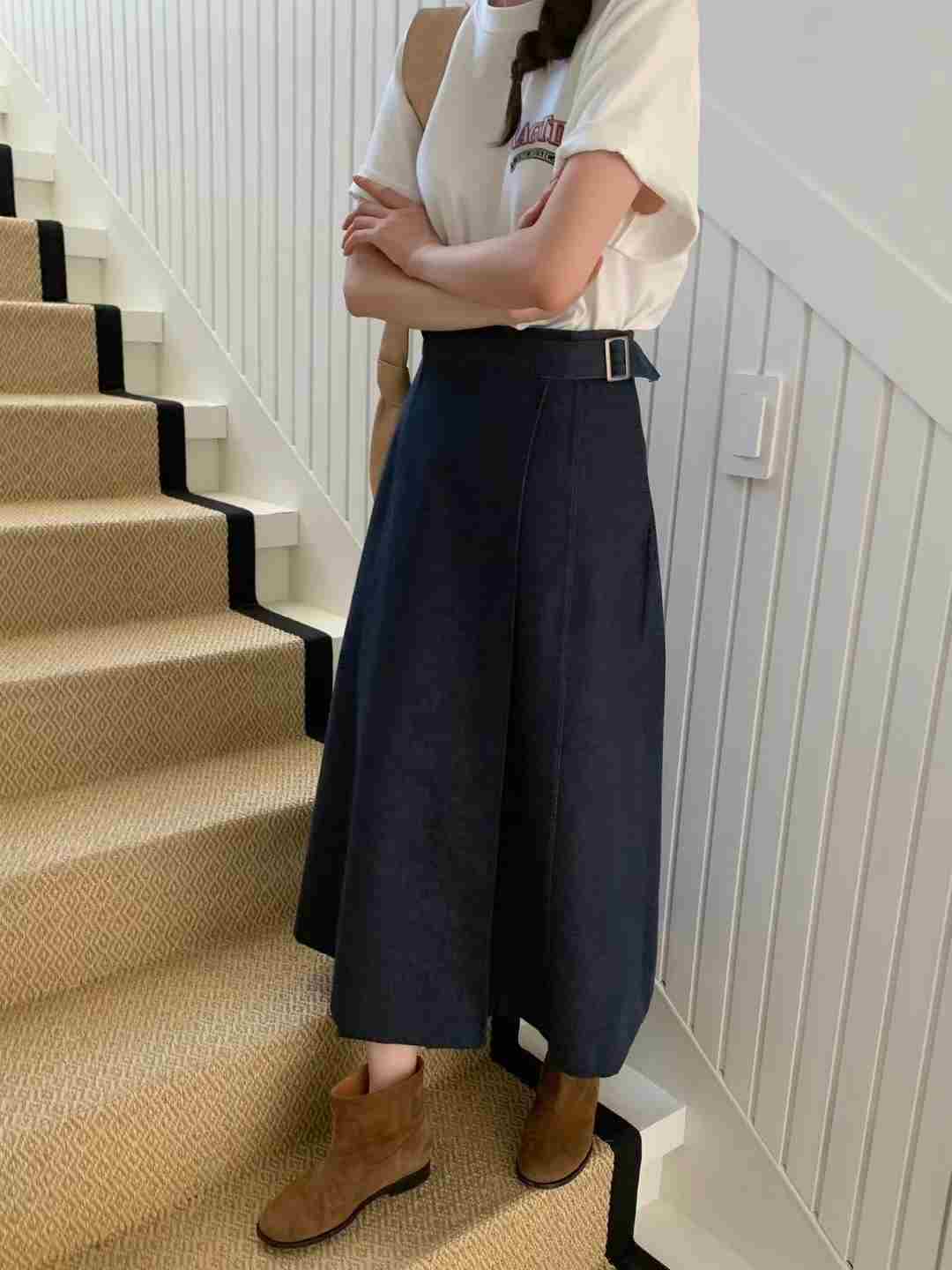 Call my name直郵韓國代購女裝新品職業真品24秋冬長裙Call my name長裙