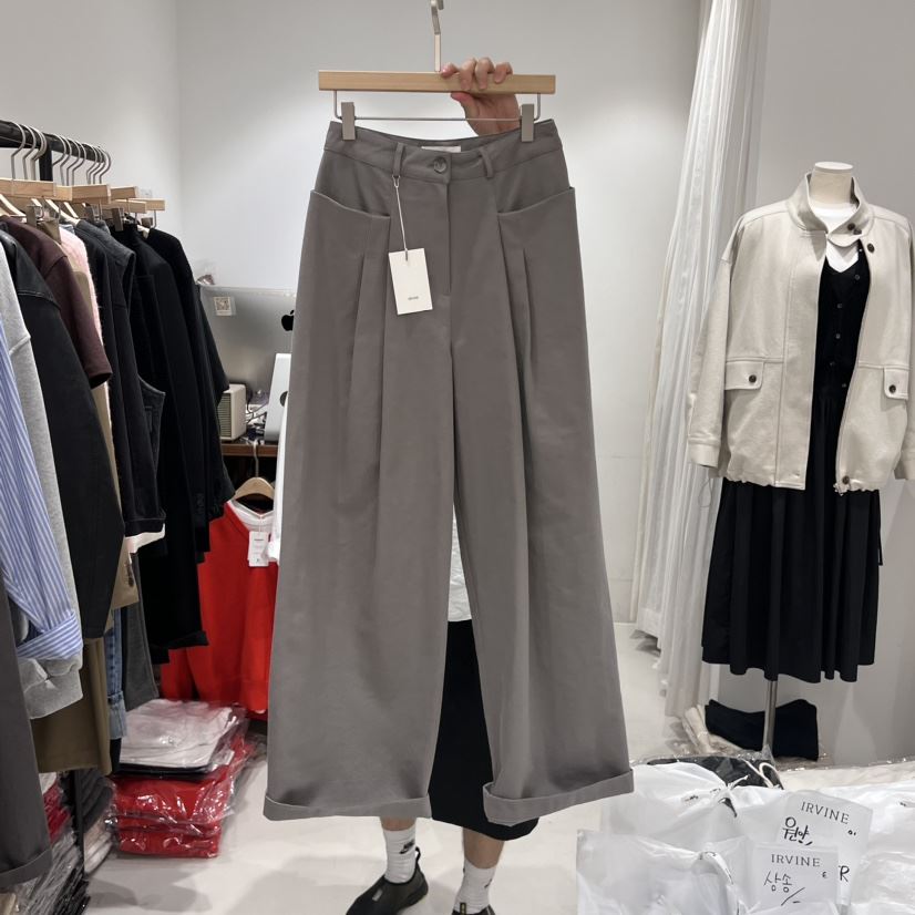 IRVINE韓國直郵東大門實拍女裝新品24秋冬人氣時尚休閑褲IRVINE休閑褲