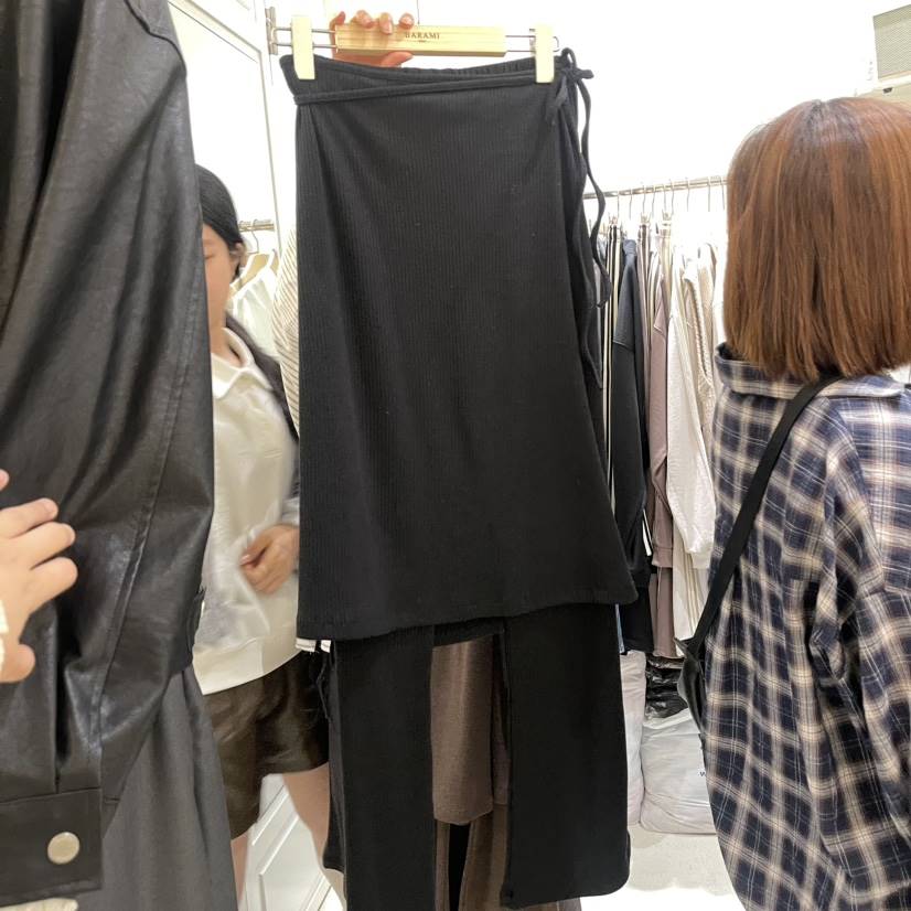 BARAMI韓國直郵女裝新品休閑24秋冬真品推薦熱賣裙褲羅紋BARAMI裙褲