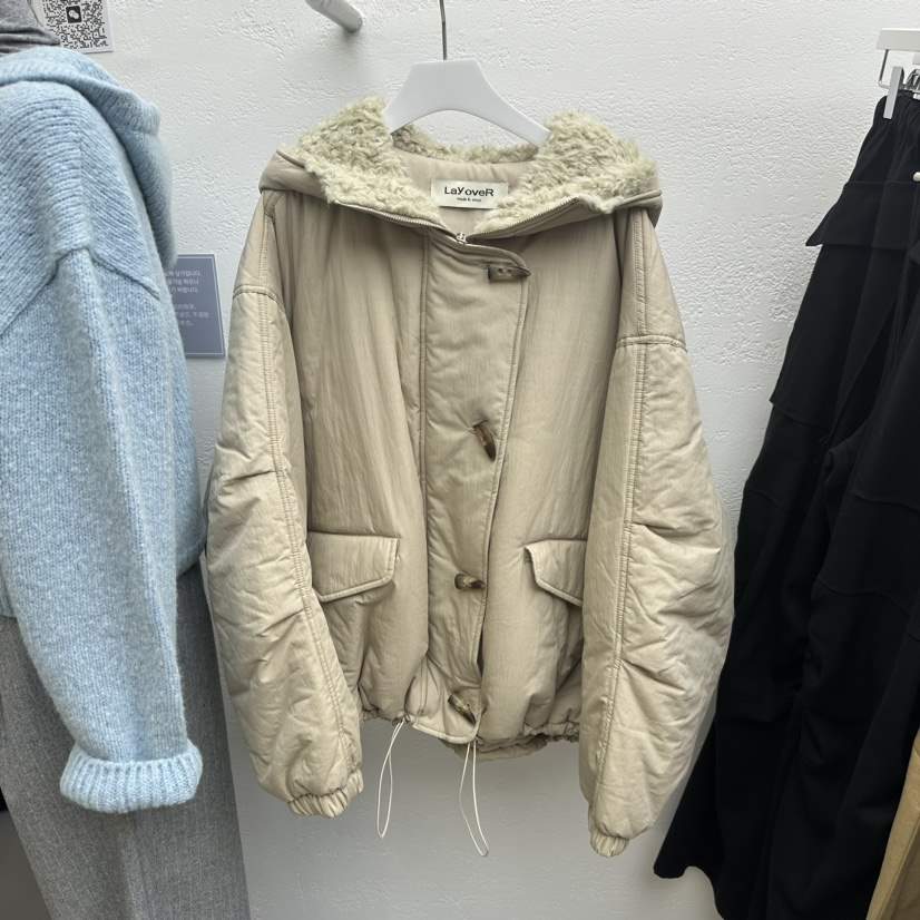 LaYoverR韓國直郵東大門代購女裝新品人氣推薦真品夾克填充E/E/E夾克