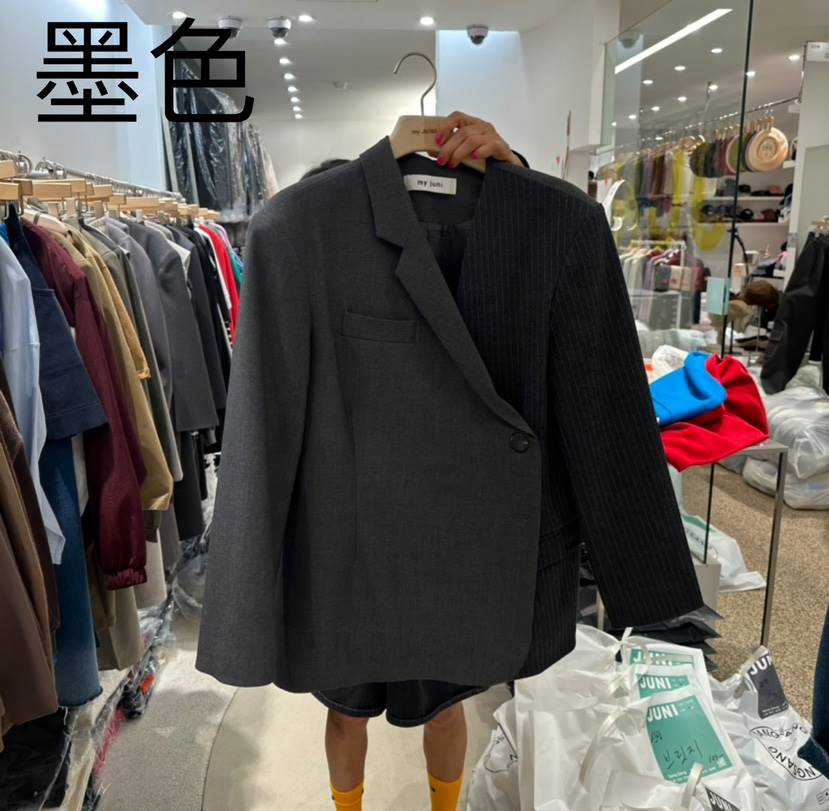 JUNI韓國直郵東大門實拍女裝新品熱賣真品24秋冬休閑夾克JUNI夾克