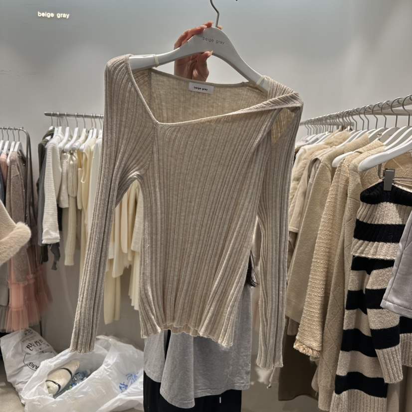 BEIGE GRAY韓國直郵東大門代購女裝新款熱賣時尚推薦針織衫BEIGE GRAY針織衫