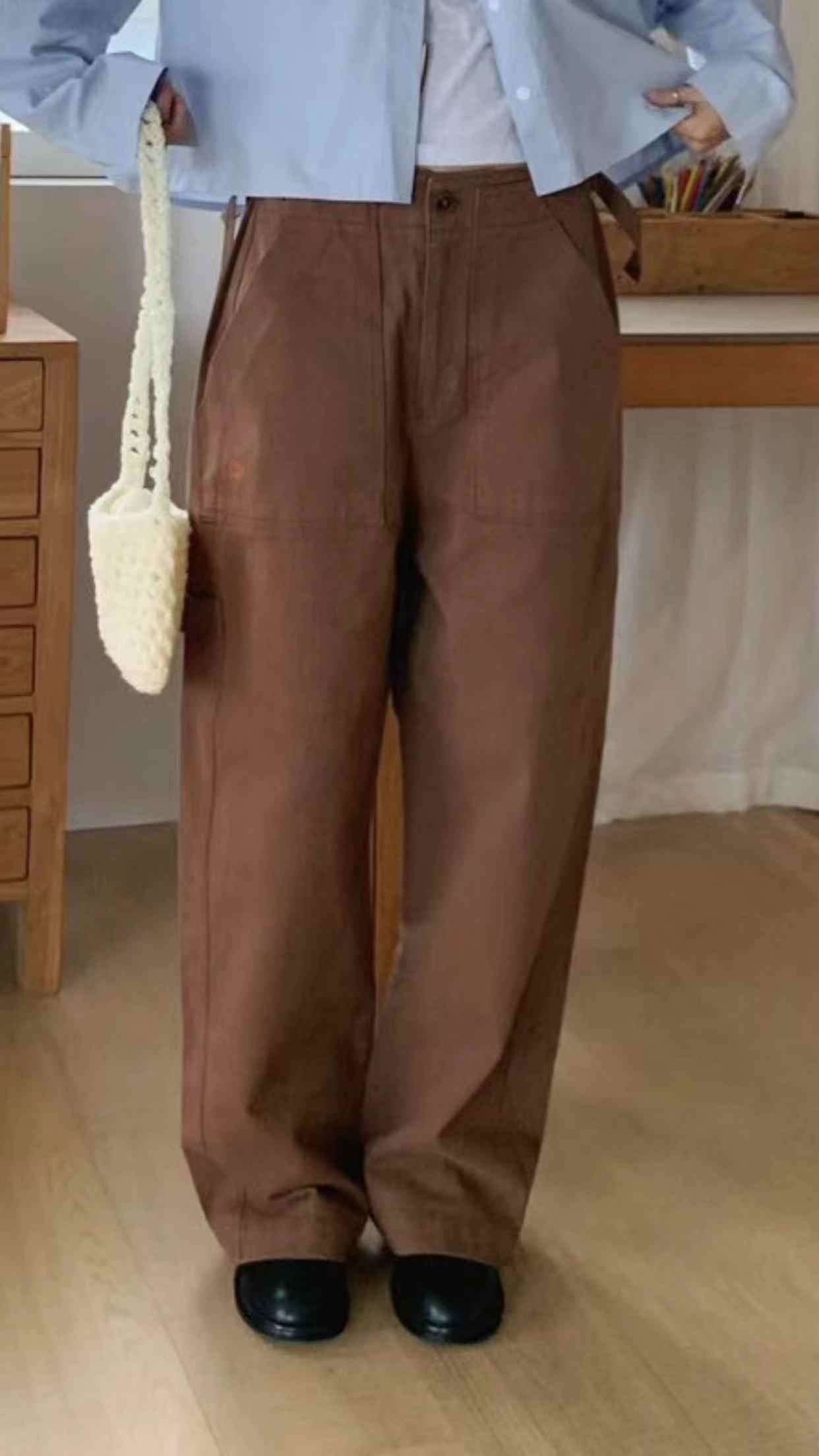 STANDING直郵韓國代購女裝新品人氣時尚推薦熱賣真品休閑褲STANDING休閑褲