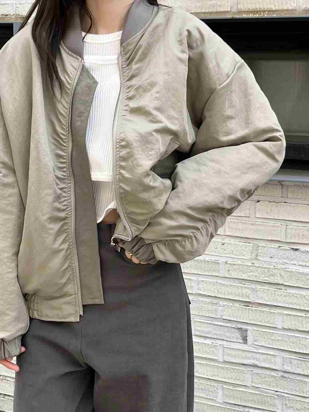 LEREVE韓國直郵女裝新品休閑24秋冬推薦熱賣真品短款棉服LEREVE短款棉服