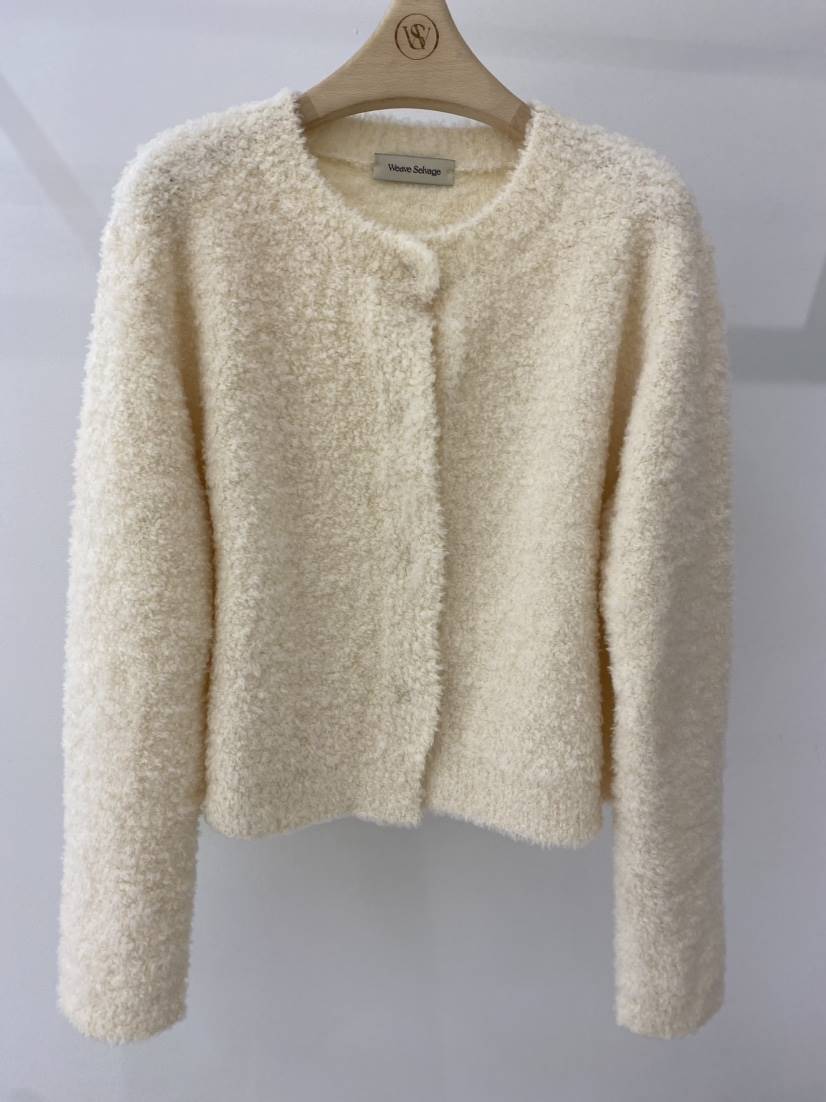 WEAUE SELVAGE韓國直郵女裝新品24秋冬職業毛衣羊毛開衫WEAUE SELVAGE毛衣