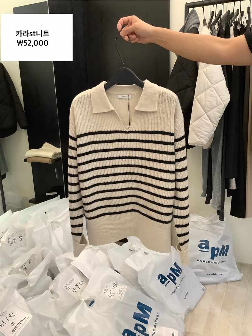 MOANI韓國直郵女裝新款休閑熱賣時尚真品人氣職業推薦24秋冬毛衣MOANI毛衣