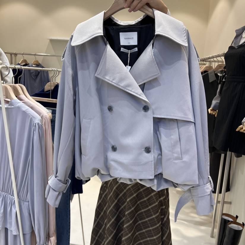 HANNA21韓國直郵女裝新品職業推薦24秋冬時尚人氣休閑夾克HANNA21夾克