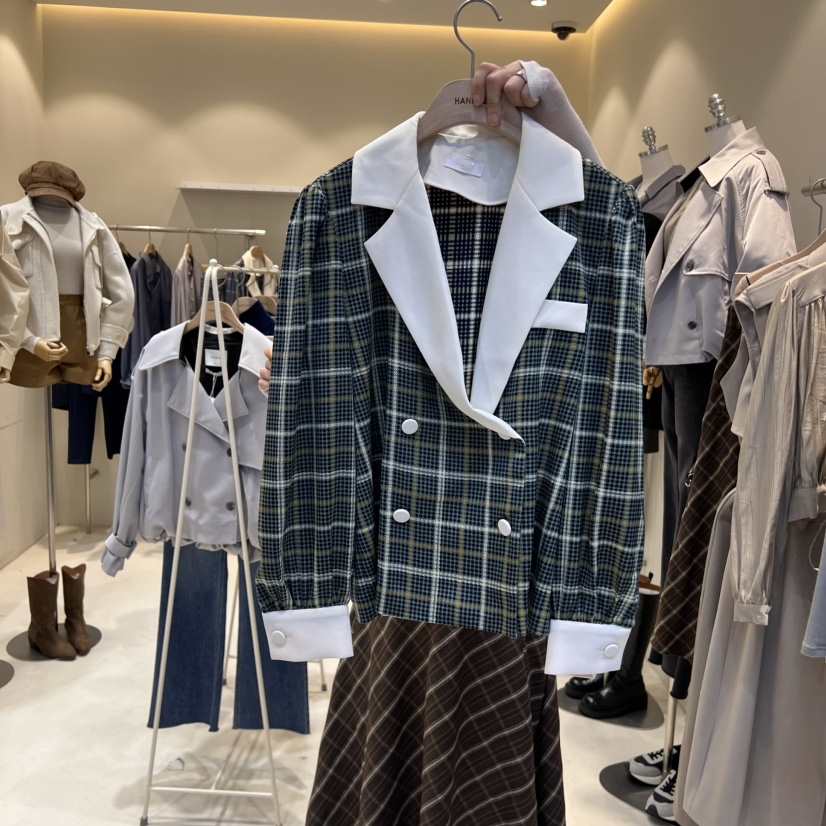 HANNA21韓國直郵東大門代購女裝新品職業人氣24秋冬襯衫蕾絲衫HANNA21襯衫/蕾絲衫