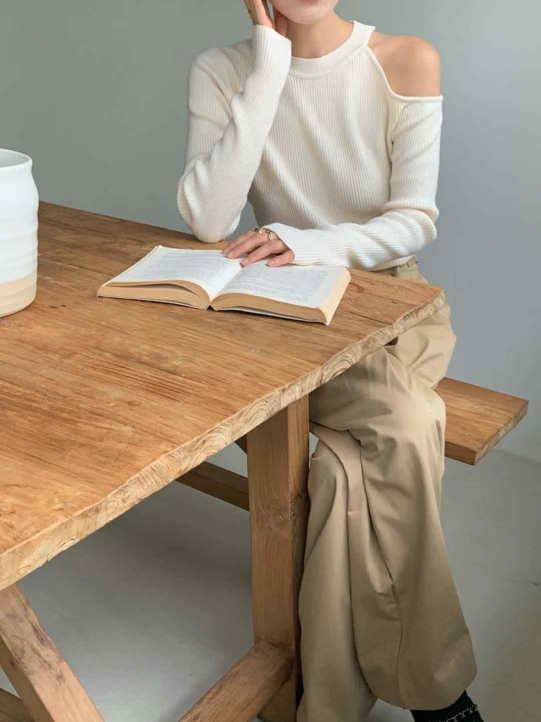 MICO韓國直郵東大門實拍女裝新款真品熱賣時尚推薦休閑針織衫ALL OVER針織衫