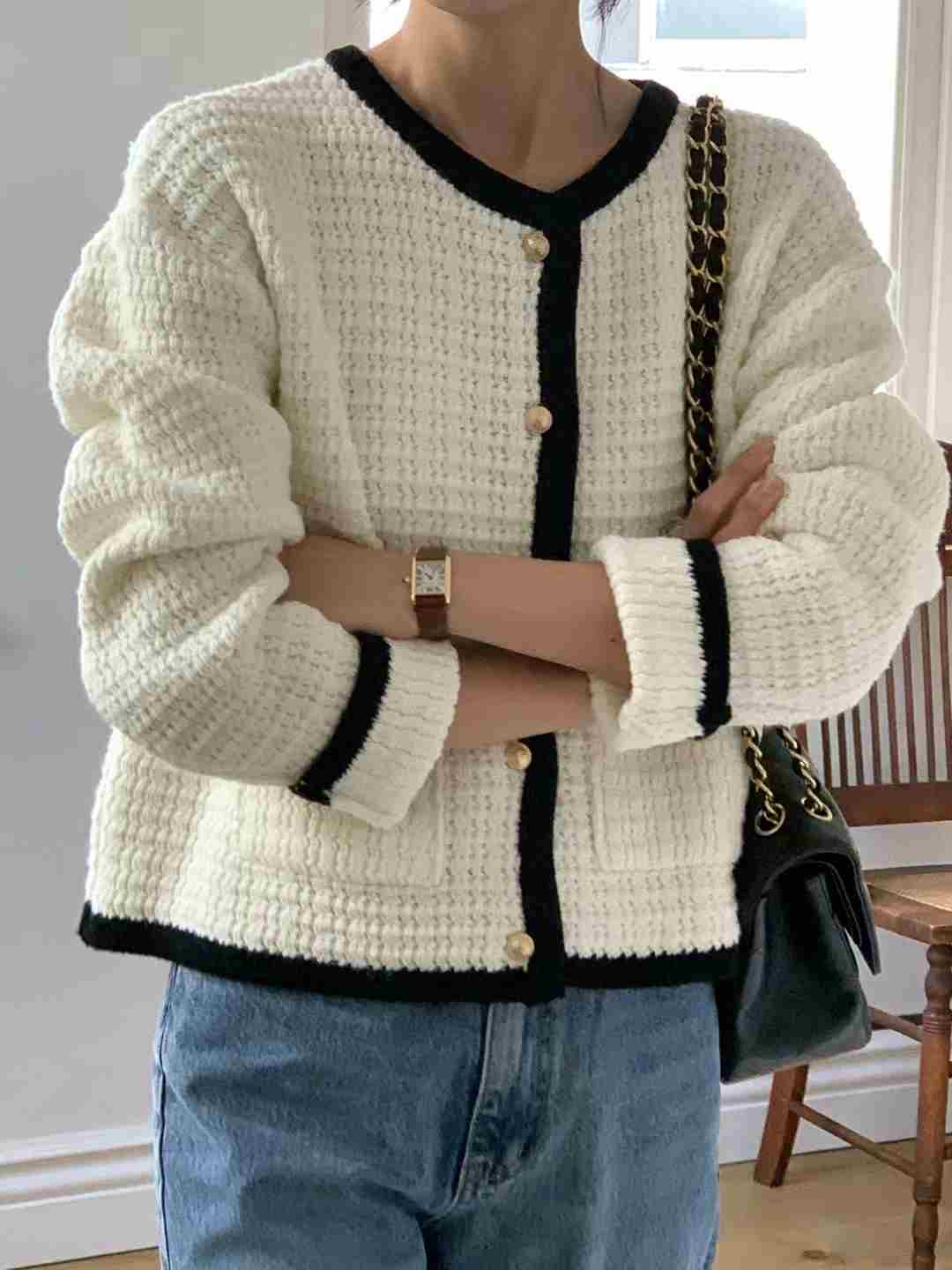 MICO直郵韓國代購女裝新款職業熱賣時尚推薦休閑24秋冬針織衫ALL OVER針織衫