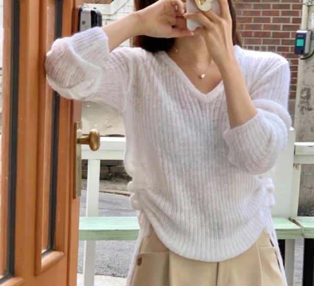MICO韓國直郵女裝新品24秋冬熱賣真品推薦時尚職業針織衫ALL OVER針織衫