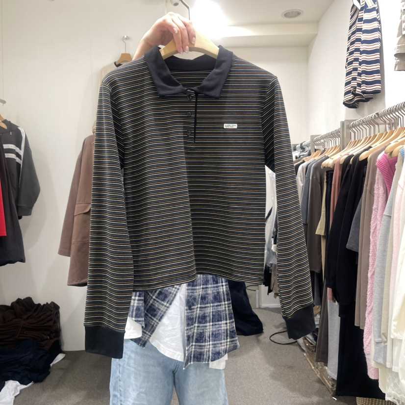 VILLABUTTON韓國直郵東大門實拍女裝新品人氣休閑真品長袖T恤VILLABUTTON長袖T恤