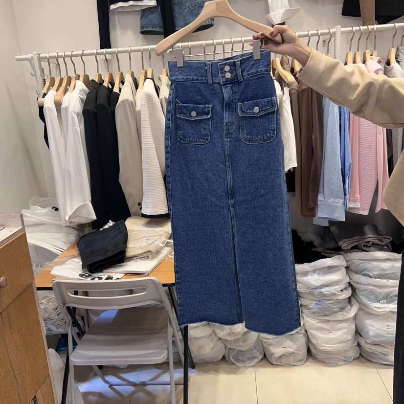Republlc of/qc韓國直郵東大門實拍女裝新品人氣半身裙中短裙Republlc of qc半身裙/中短裙