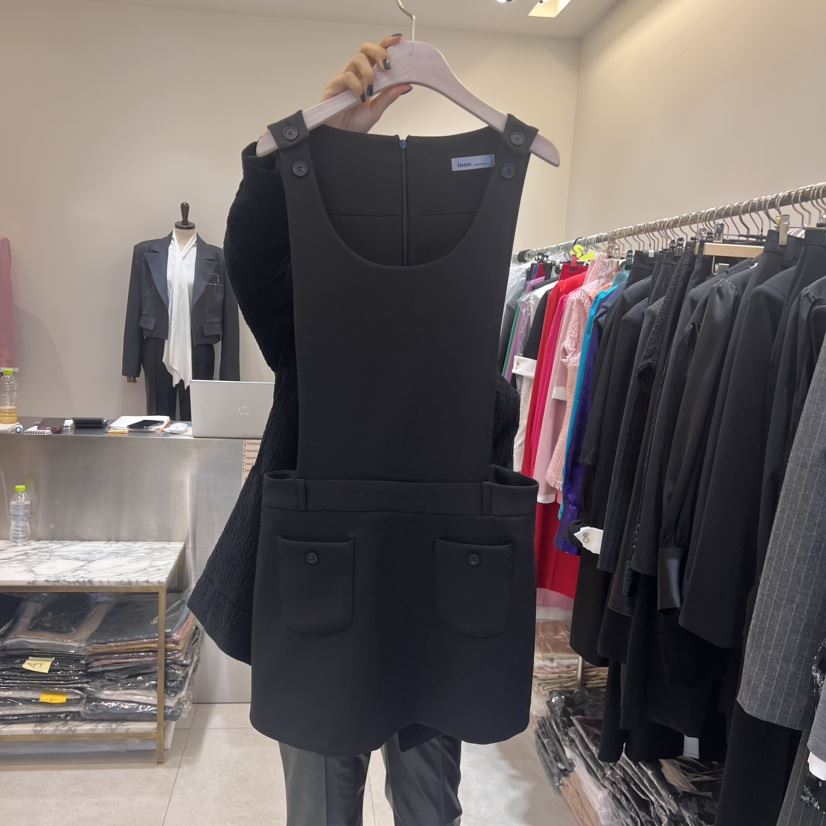 inno韓國直郵女裝新品真品24秋冬休閑時尚職業熱賣連衣裙INNO連衣裙