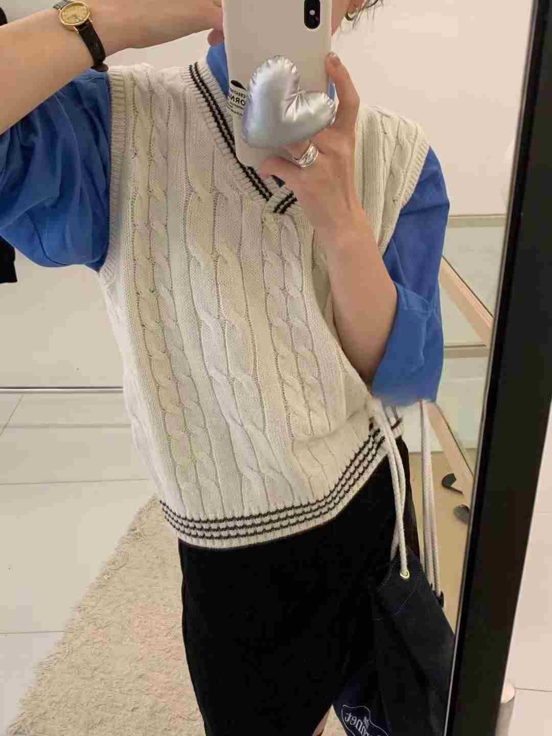 DIFFER韓國直郵女裝新品熱賣推薦人氣休閑24秋冬吊帶背心DIFFER吊帶/背心