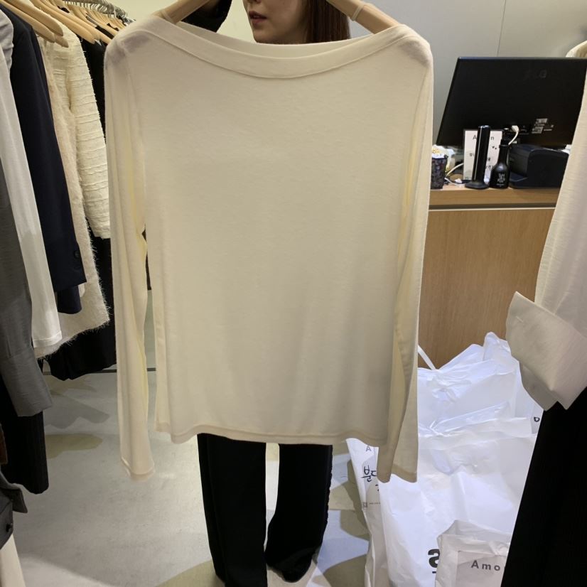 AMON韓國直郵東大門實拍女裝新品熱賣人氣推薦職業真品長袖T恤AMON長袖T恤