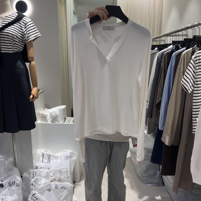 LIL直郵韓國代購女裝新品人氣推薦真品休閑24秋冬長袖T恤LIL長袖T恤