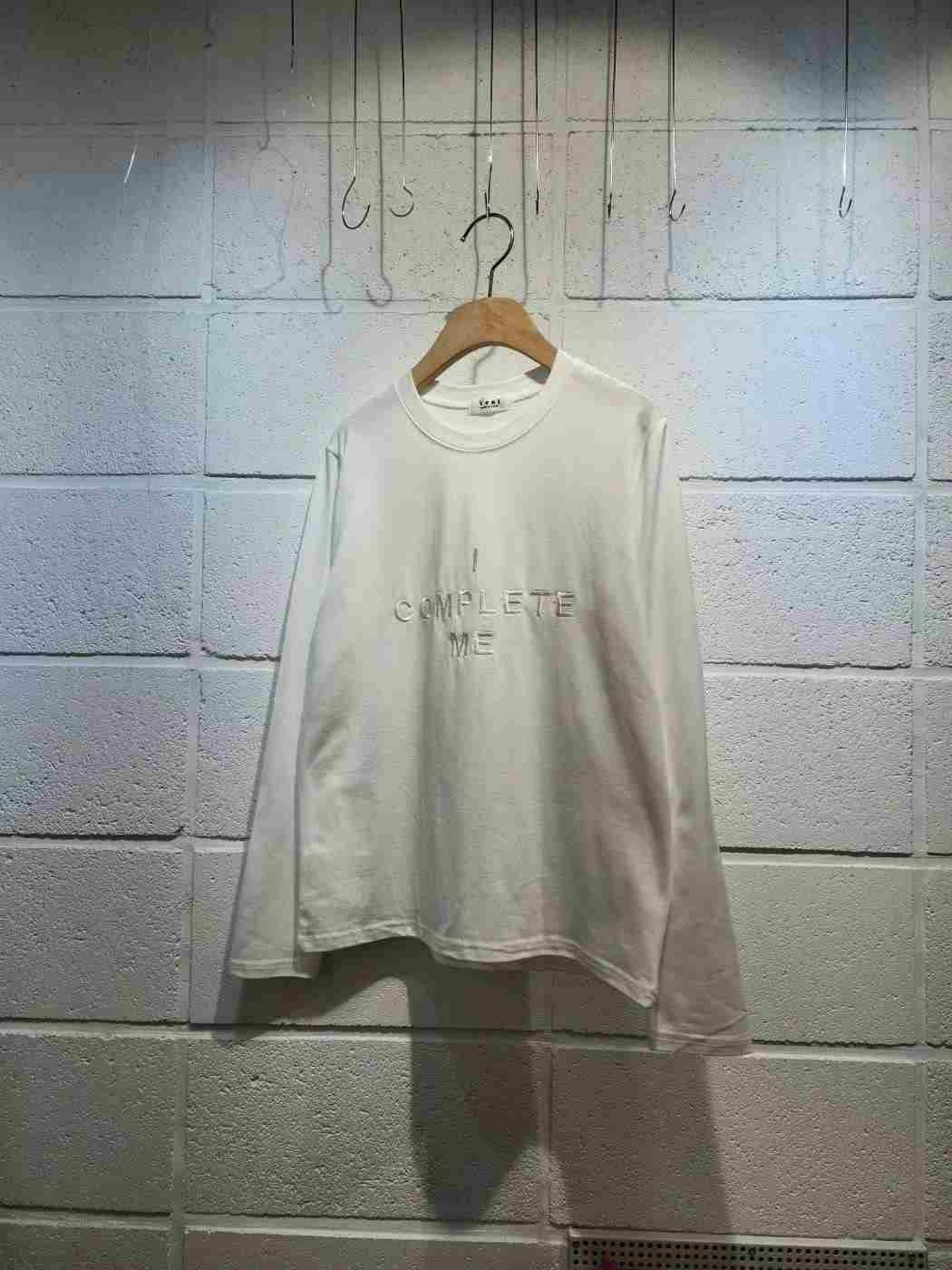 VENI韓國直郵東大門代購女裝新款真品休閑長袖T恤莫代爾刺繡VENI長袖T恤