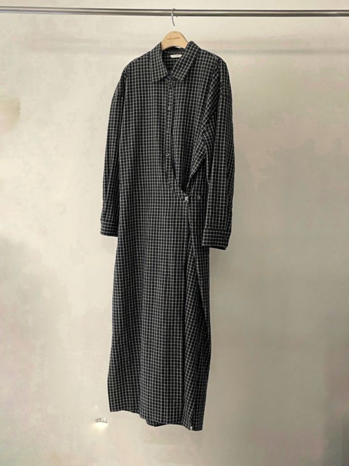 LA MUETTE/JAMIESTONE直郵韓國代購女裝新款熱賣連衣裙格紋羅紋FLAT GARDEN/LA MUETTE/JAMIESTONE連衣裙