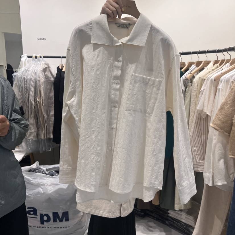 MOWER韓國直郵東大門實拍女裝新品真品熱賣24秋冬襯衫蕾絲衫MOWER襯衫/蕾絲衫