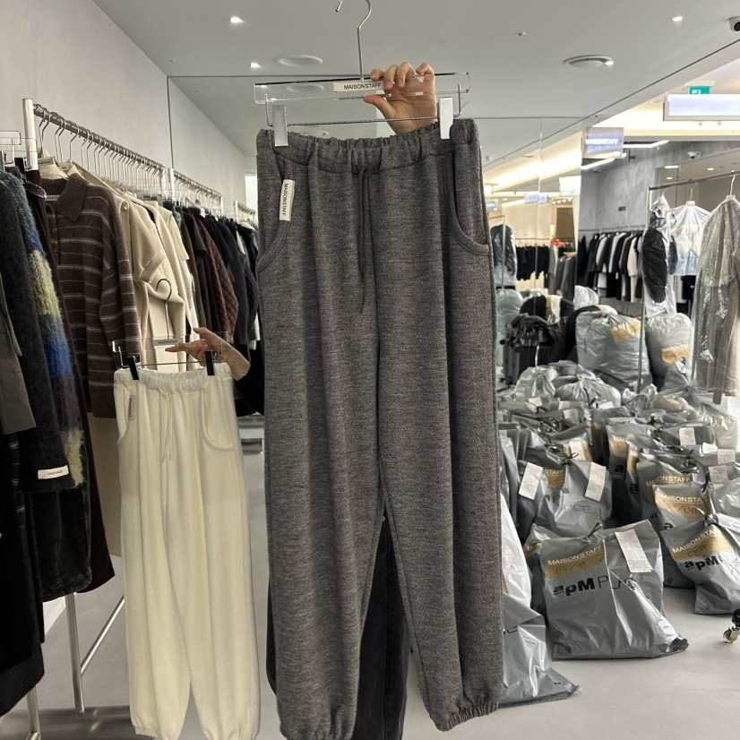 MAISONSTAFF/LE SMOKING韓國直郵東大門實拍女裝新款24秋冬休閑褲MAISONSTAFF/DOUBLE STANDARD休閑褲