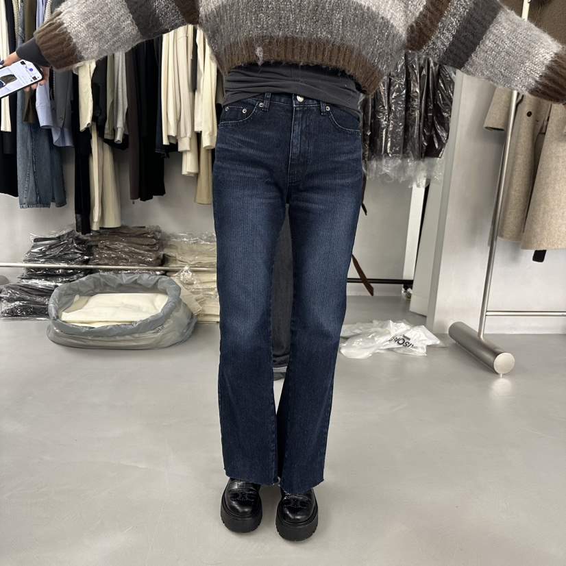 MAISONSTAFF/LE SMOKING直郵韓國代購女裝新品職業牛仔褲MAISONSTAFF/DOUBLE STANDARD牛仔褲
