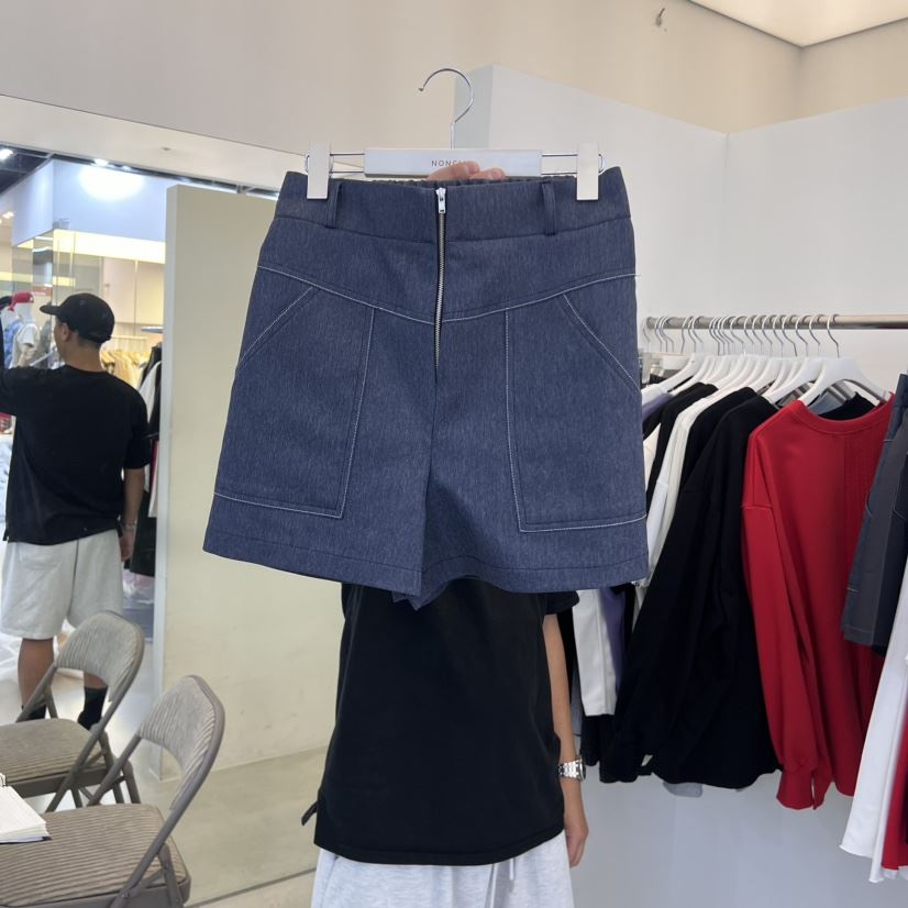 NON CLIP直郵韓國代購女裝新品時尚推薦熱賣休閑人氣短褲口袋NON CLIP短褲