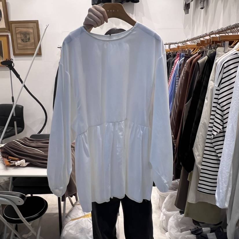 MODS直郵韓國代購女裝新款真品休閑24秋冬推薦襯衫蕾絲衫MODS-Q襯衫/蕾絲衫