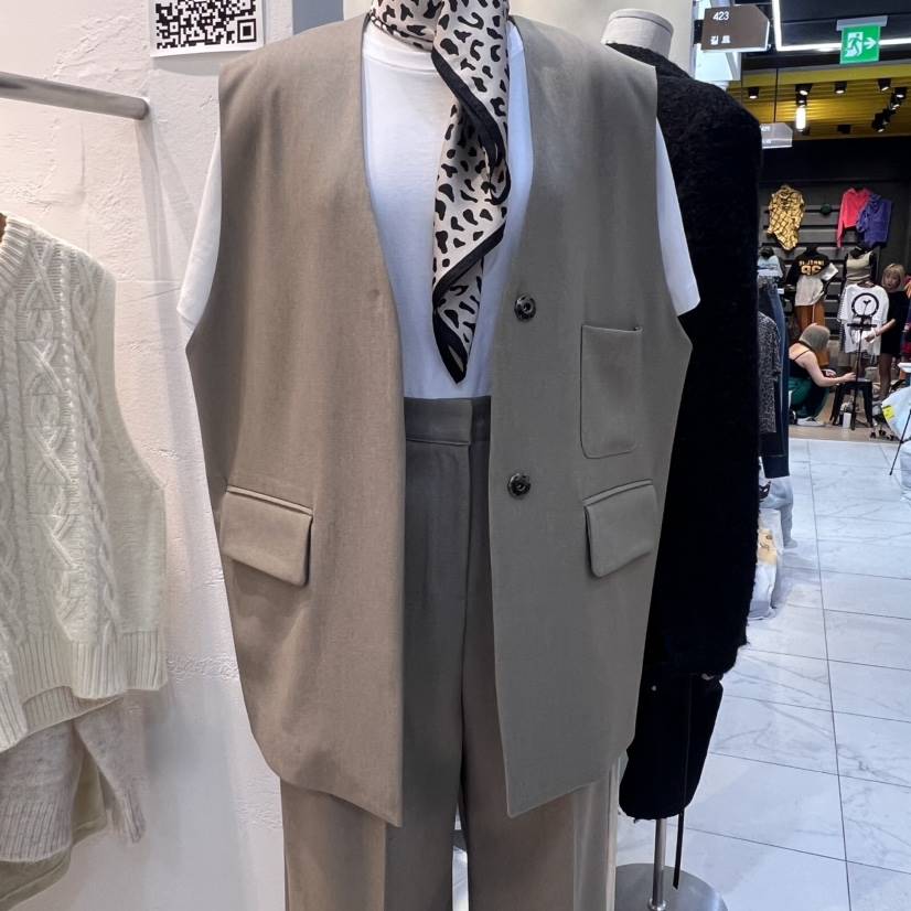 MODS韓國直郵東大門代購女裝新品24秋冬時尚推薦休閑馬甲MODS-Q馬甲