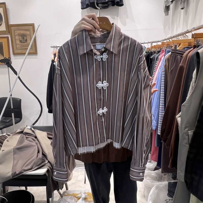 MODS韓國直郵東大門實拍女裝新款休閑真品職業24秋冬襯衫蕾絲衫MODS-Q襯衫/蕾絲衫