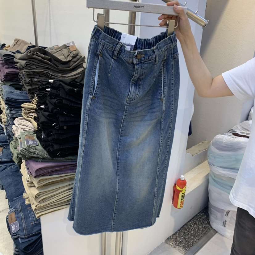 POCKET-Q韓國直郵東大門代購女裝新品休閑24秋冬真品長裙POCKET-Q長裙