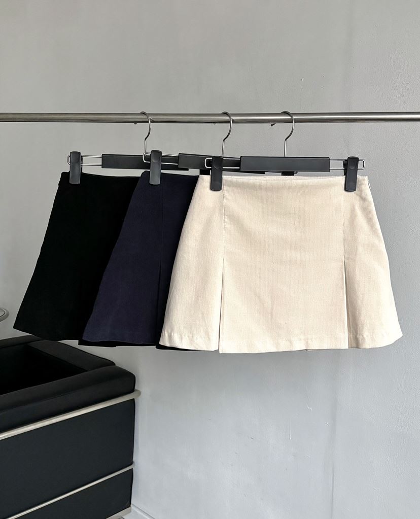 MARRON韓國直郵東大門代購女裝新品休閑人氣職業時尚短裙百褶PIN-UP短裙