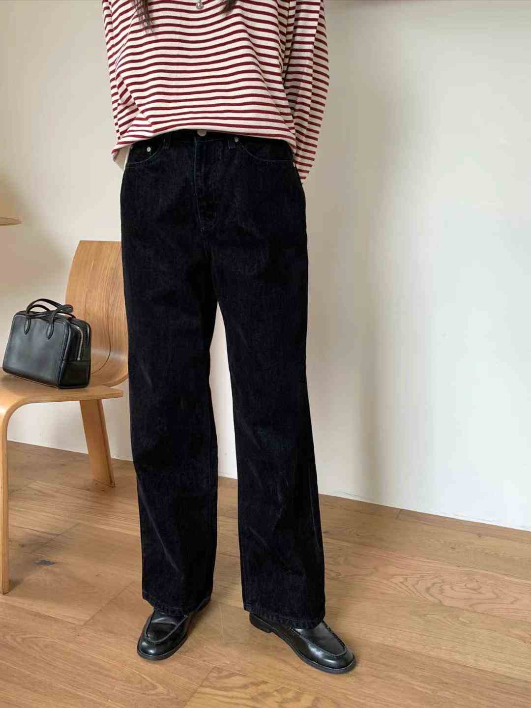 like core/COREBLUE韓國直郵東大門代購女裝新品24秋冬牛仔褲like core/COREBLUE牛仔褲