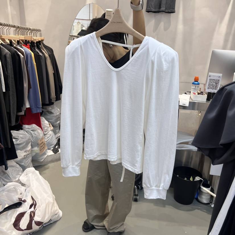 ULTRAORANGE直郵韓國代購女裝新品職業熱賣時尚休閑長袖T恤GILT/ULTRAORANGE長袖T恤