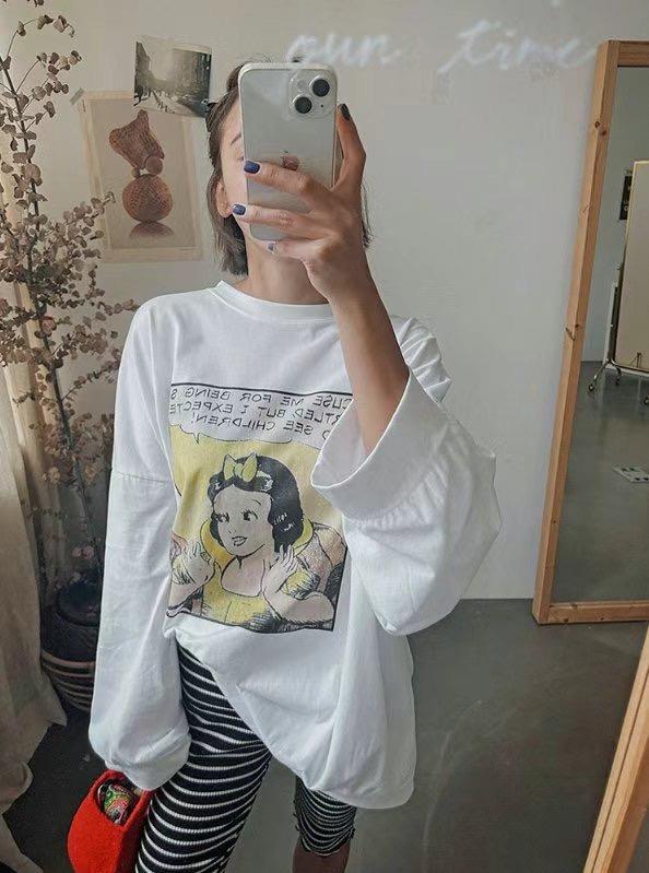 HAPER韓國直郵東大門代購女裝新款真品休閑時尚推薦長袖T恤HAPER長袖T恤
