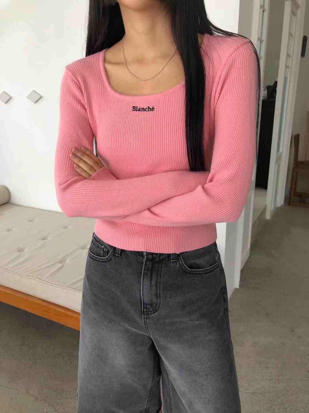 BLACK LADY韓國直郵東大門代購女裝新款推薦休閑職業針織衫BLACK LADY針織衫