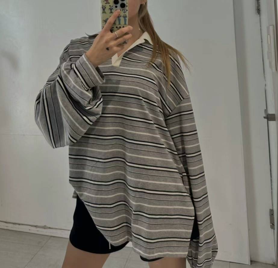 BLACK LADY韓國直郵東大門實拍女裝新品時尚推薦人氣長袖T恤BLACK LADY長袖T恤