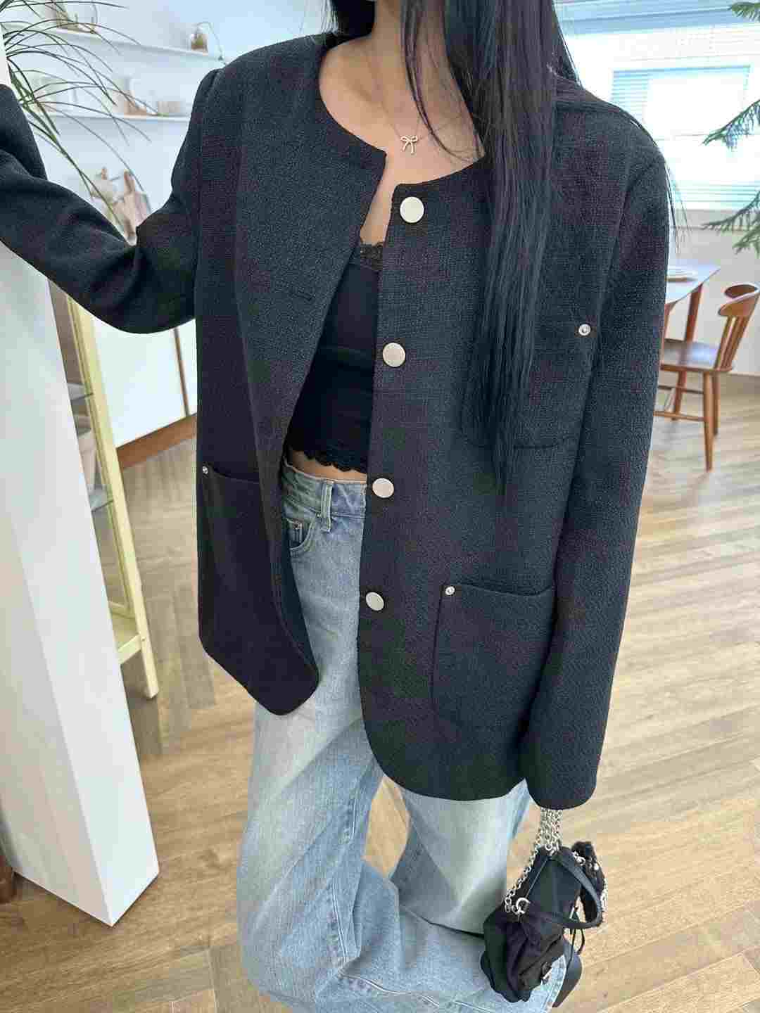 BLACK LADY韓國直郵東大門實拍女裝新款真品職業休閑熱賣夾克BLACK LADY夾克