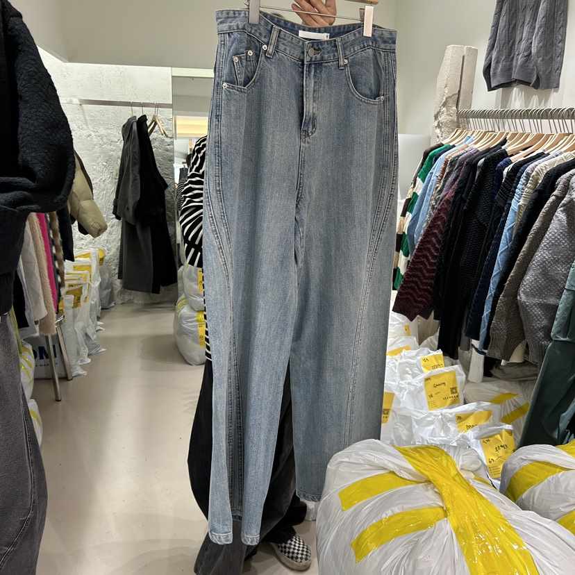 ALL OVER韓國直郵東大門代購女裝新品休閑24秋冬推薦牛仔褲ALL OVER-男裝牛仔褲