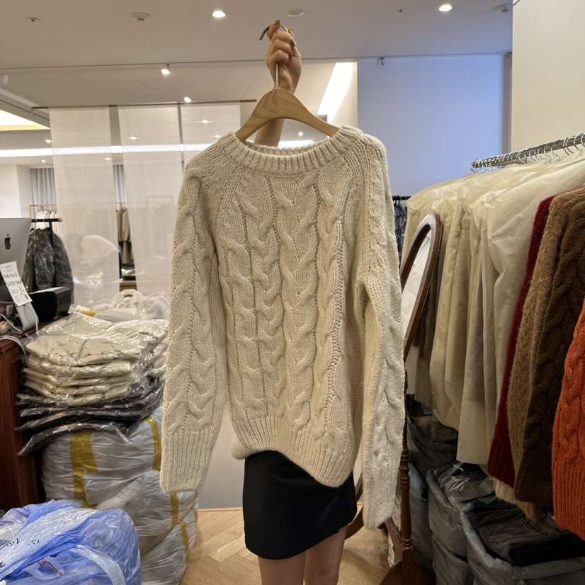 NOWHERE直郵韓國代購女裝新品熱賣時尚推薦24秋冬職業針織衫NOWHERE針織衫