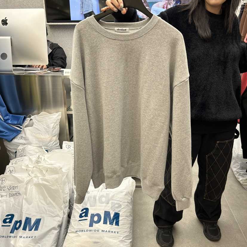 LE A直郵韓國代購女裝新品時尚真品熱賣休閑人氣24秋冬衛衣LE A-男裝衛衣