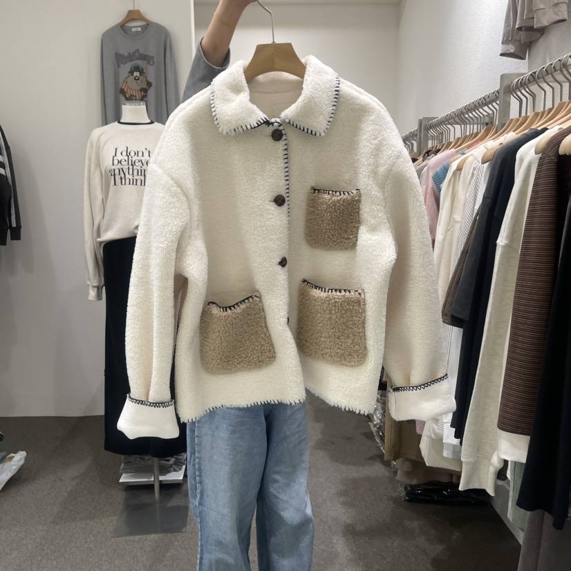 VILLABUTTON韓國直郵女裝新品24秋冬真品熱賣職業時尚夾克VILLABUTTON夾克