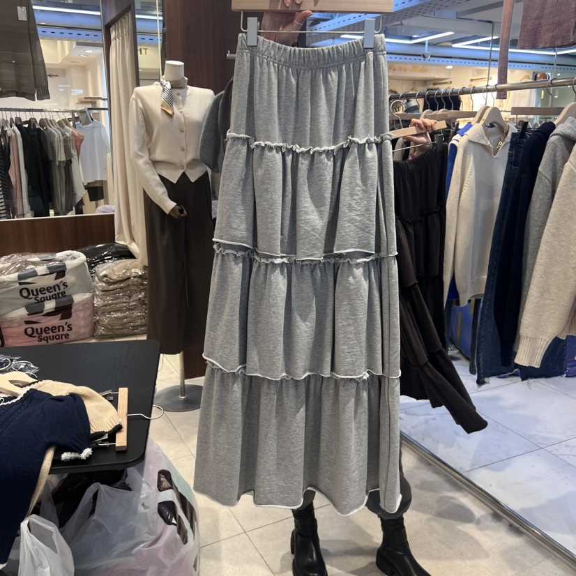 JuA直郵韓國代購女裝新品休閑時尚人氣職業熱賣24秋冬長裙JUA長裙