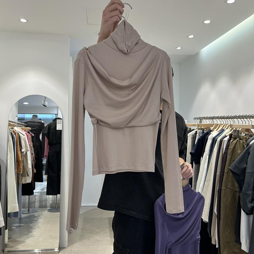 FAR韓國直郵東大門代購女裝新品時尚真品人氣職業長袖T恤天絲X-MOOD長袖T恤
