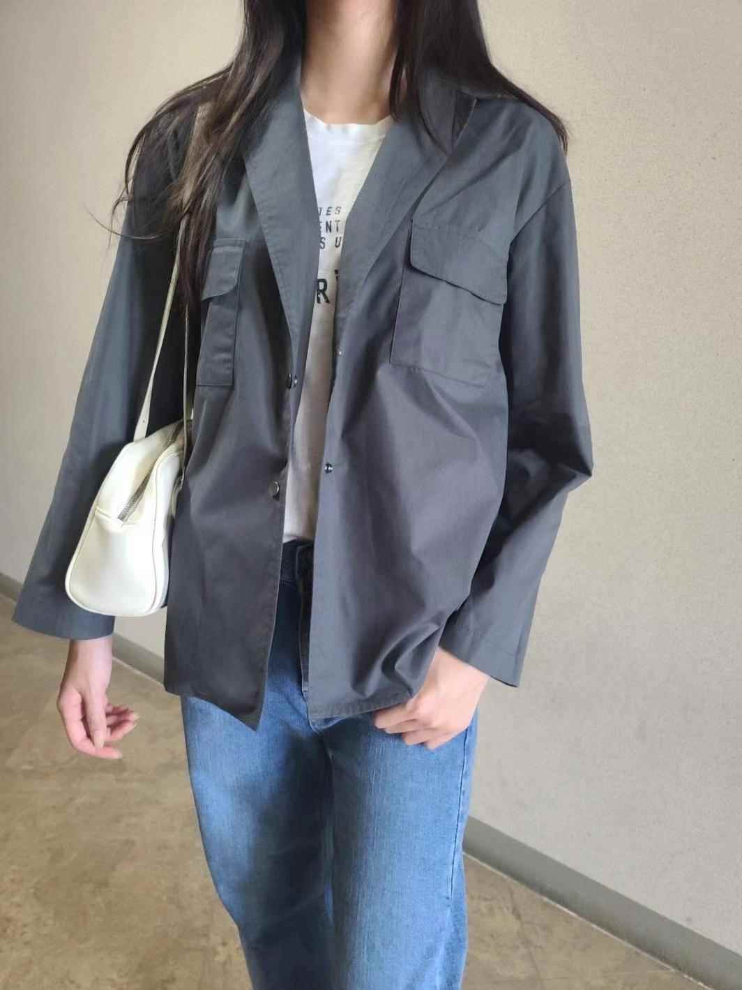 MU 뮤-T直郵韓國代購女裝新款24秋冬人氣休閑推薦職業夾克MU 뮤-T夾克