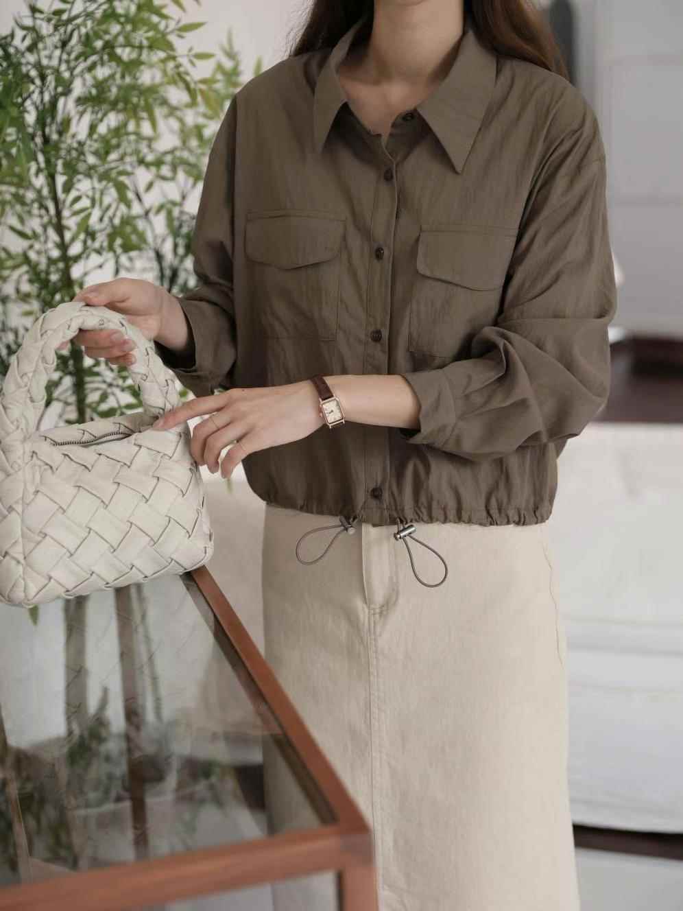 MU 뮤-T韓國直郵東大門代購女裝新品職業熱賣人氣襯衫蕾絲衫MU 뮤-T襯衫/蕾絲衫