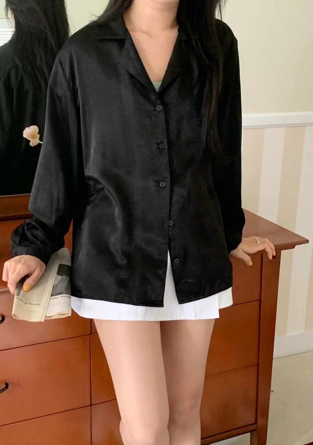 MOIBIEN韓國直郵東大門代購女裝新款時尚真品職業襯衫蕾絲衫OBLANC襯衫/蕾絲衫
